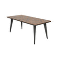 Modern Wooden Dining Table with Sleek Black Legs